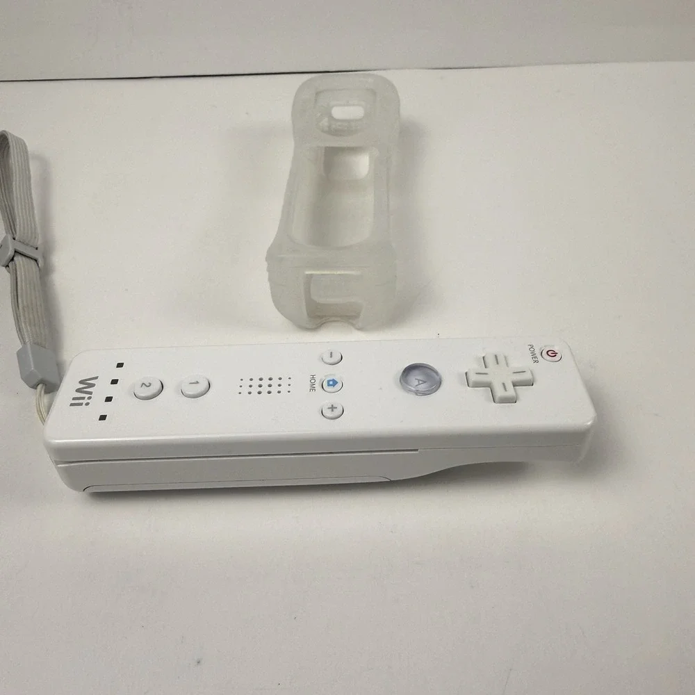 Nintendo Wii Remote Controller RVL-003 OEM Genuine W/ Sleeve Tested Working